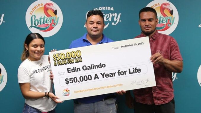 Lucky Florida man turns $2 lottery ticket into $50,000 a year for life