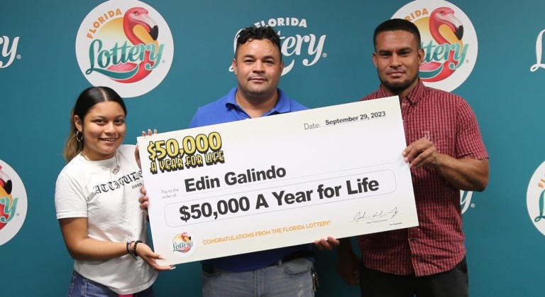 Lucky Florida man turns $2 lottery ticket into $50,000 a year for life