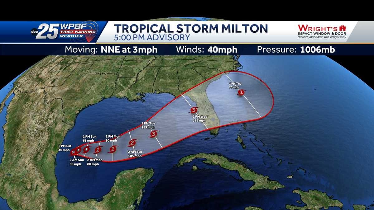 Tropical Storm Milton tracker Major hurricane forecast to slam Florida